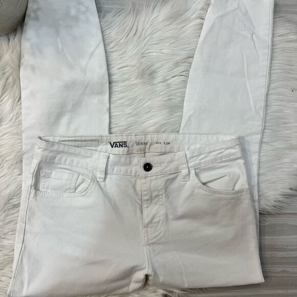 Vans White Distressed Skinny Jeans - Picture 2 of 14